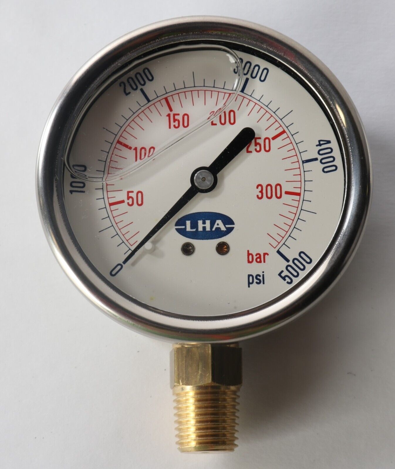 Pressure Gauge 0-300 Bar | Lha Pgl-a-63-n-b-5000S