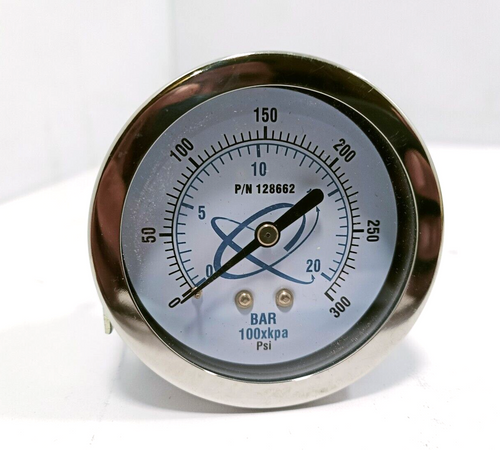 Quincy Pressure Gauge 128662 - 0-300 PSI Accurate Measurement-Ram Automations