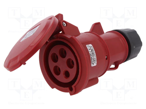 Famatel Red Connector Socket 23303 - 32A, IP44 Rated-Ram Automations