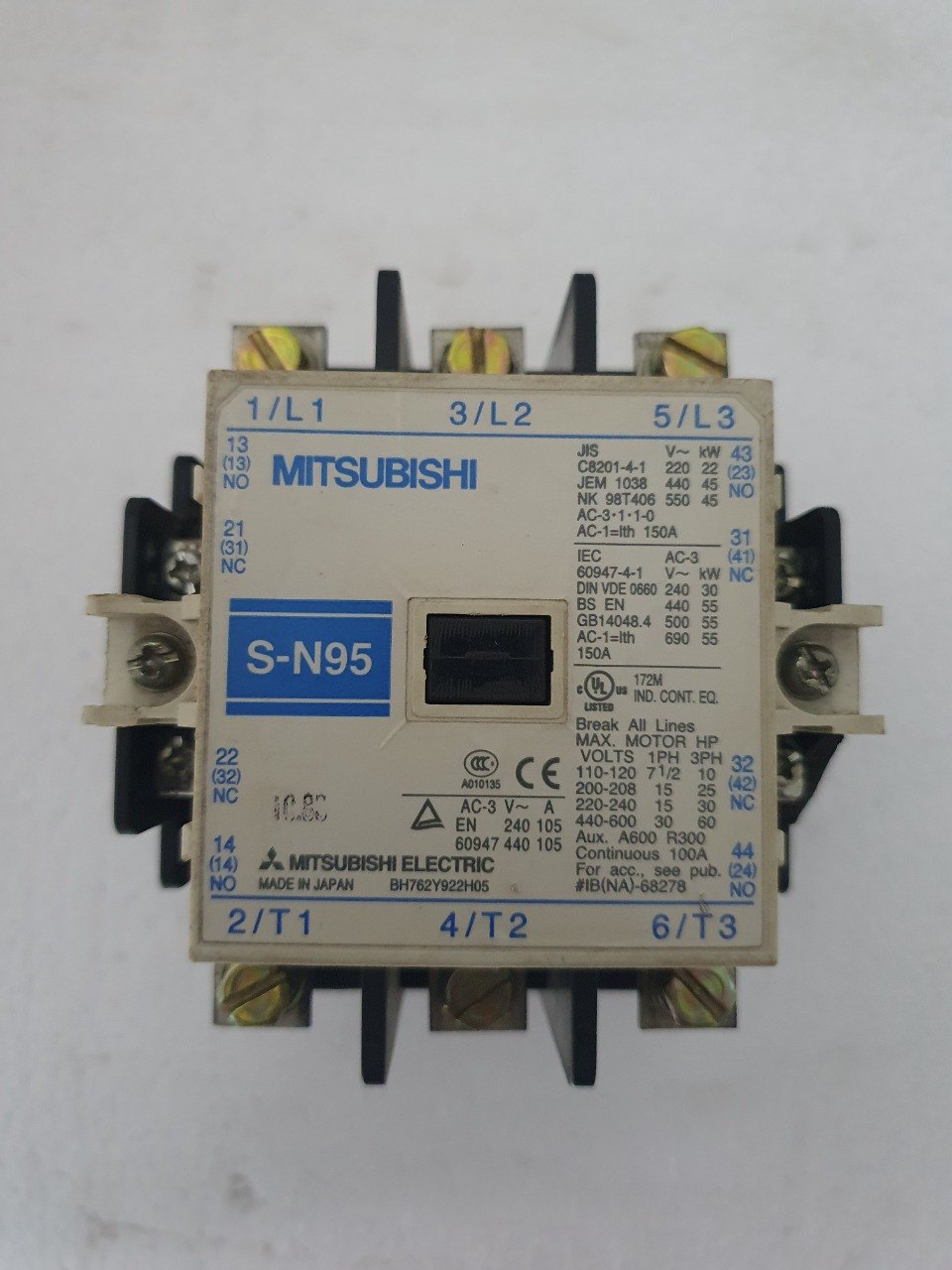 S-n95 Magnetic Contactor Mitsubishi | Mitsubishi