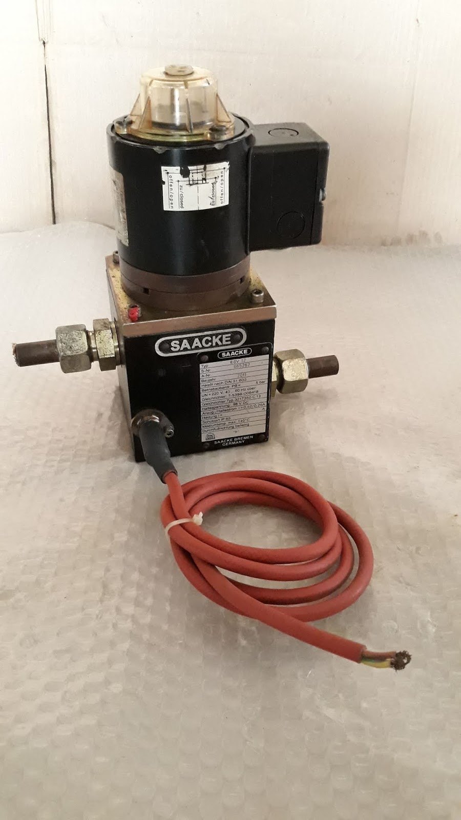 SAACKE ESV 12 Electromagnetic Valve 3217350E20 | SAACKE