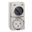 Scheider Electric S56C332 3 Pin Combination Switch Socket
