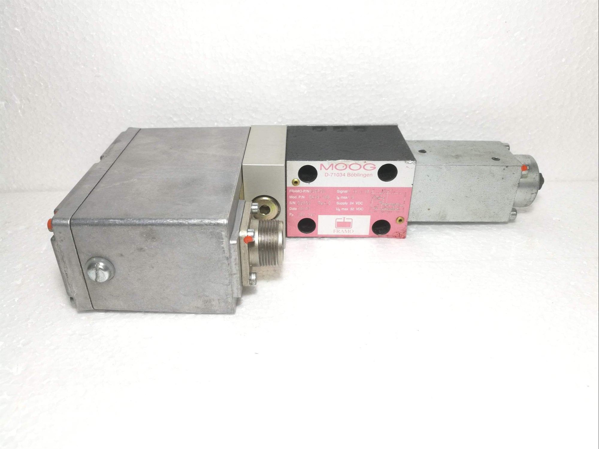 Servo Valves - Moog D816 Hydraulic Valves | FRAMO