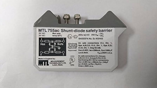 Shunt-diode Safety Barrier 3V 10Ω Measurement Technology MTL 755AC