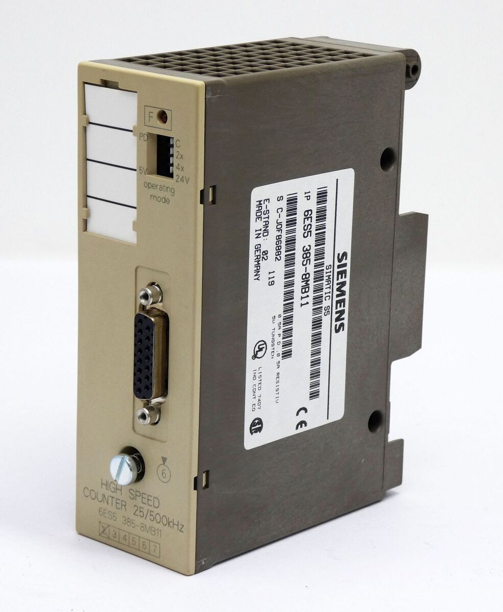 SIEMENS SIMATIC S5 HIGH SPEED COUNTER MODULE 6ES5 385-8MB11 25/500kHz | SIEMENS Main image