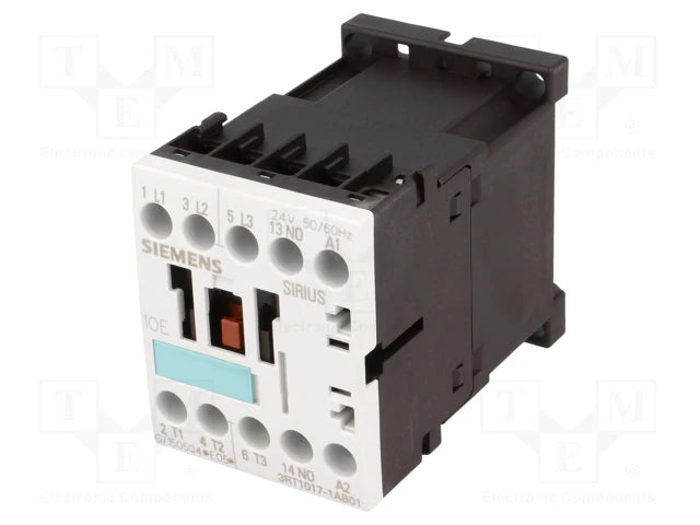Siemens Sirius 3RT1017-1AB01 3-Pole Contactor for Industrial Use Main image