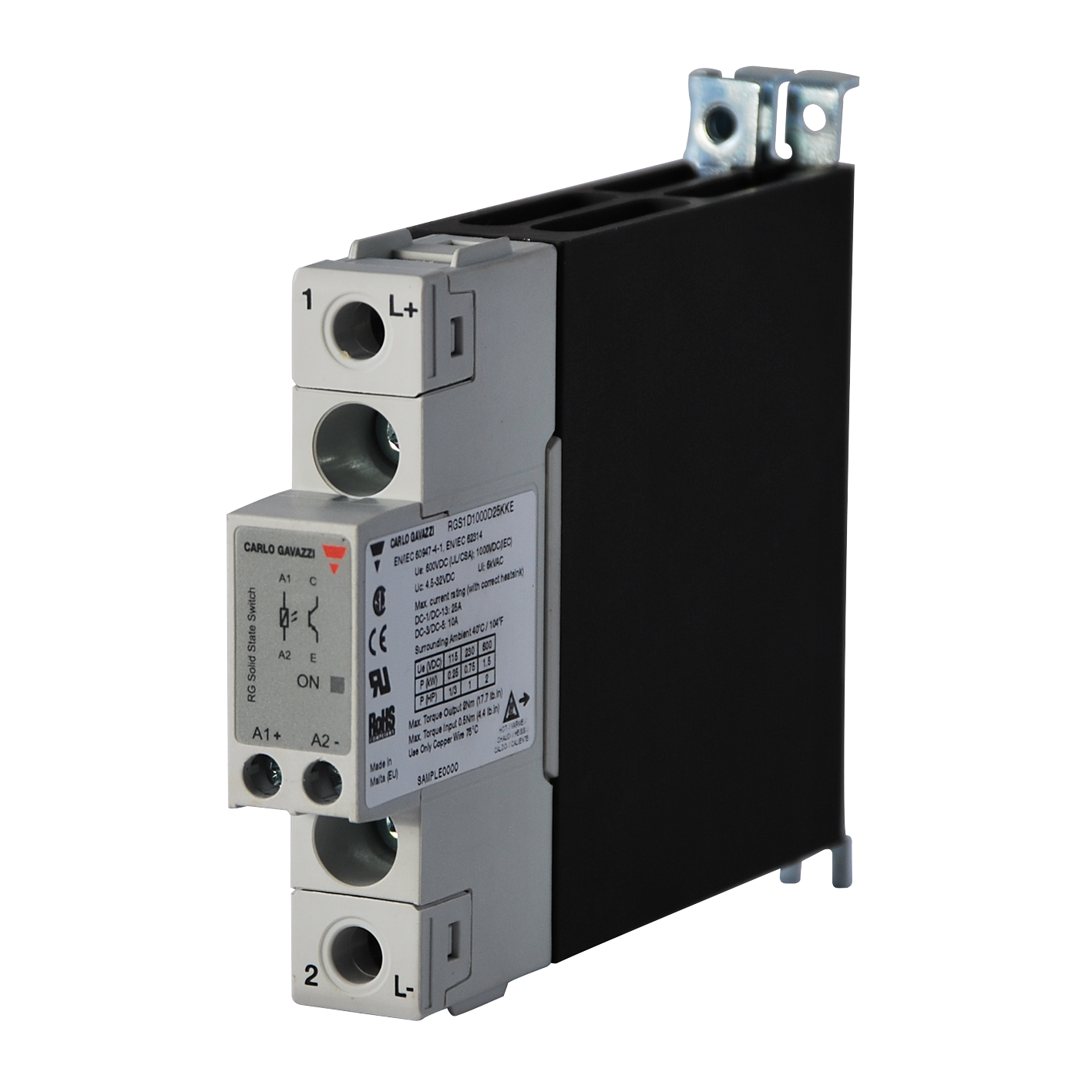 Solid State Switch Rgc1A23A30Kke 20-275 Vac | Carlo Gavazzi Main image