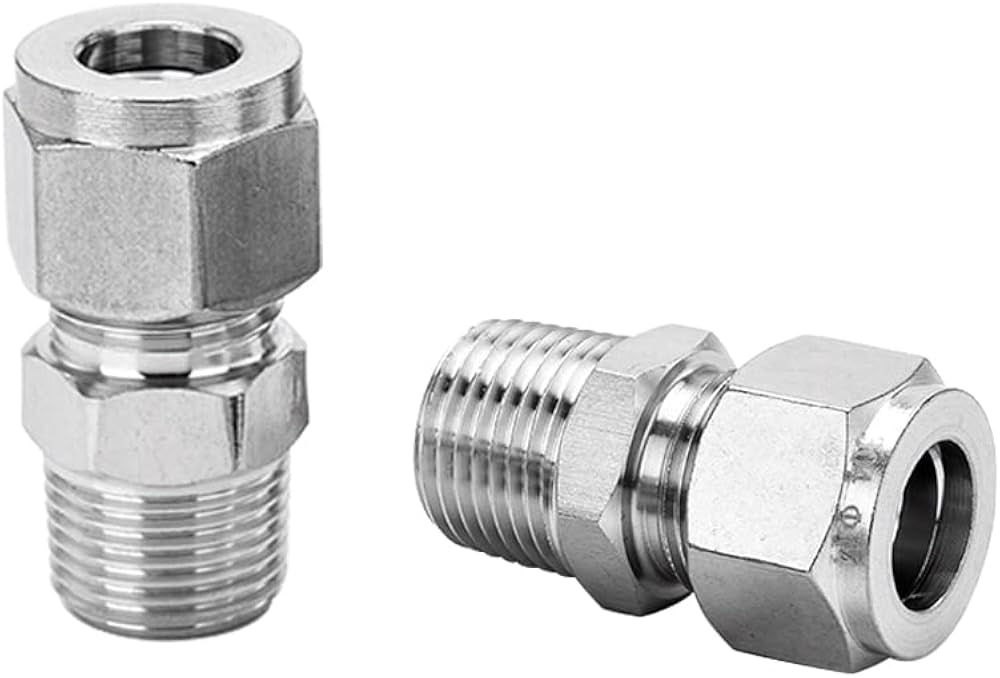 Stainless Steel Straight Compression Fitting With Male Thread | 4571 14S Main image