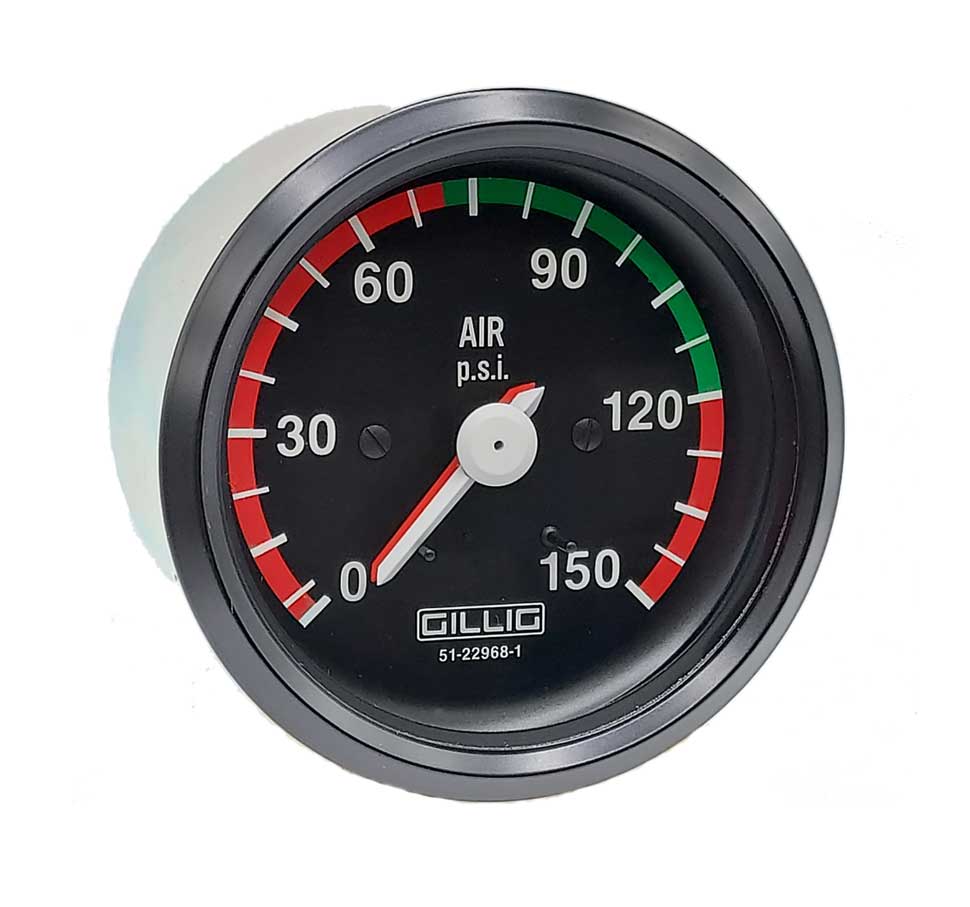 Stewart Warner 204208 Air Pressure Gauge for Precise 0-150 Psi Readings