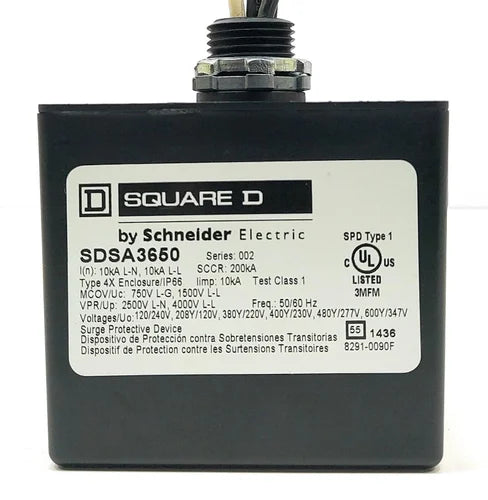 Square D SDSA3650 Surge Protective Device - 50/60 Hz Protection-Ram Automations