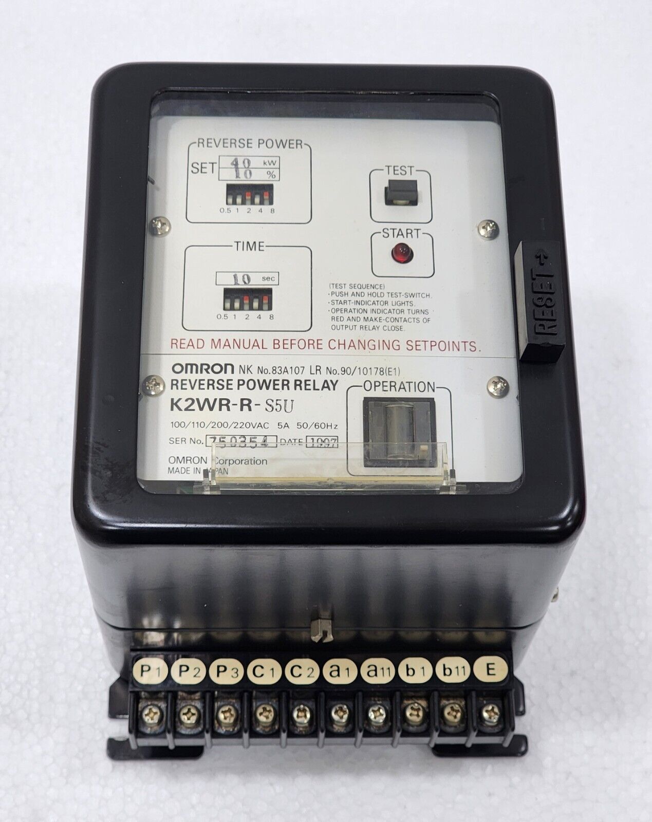 Taiyo K2WR-R-S5T Reverse Power Relay Main image