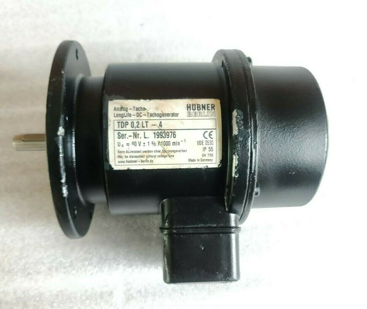 TDP 0.2 LS-4 LONGLIFE DC TACHO - HÜBNER | TACHOGENERATORS