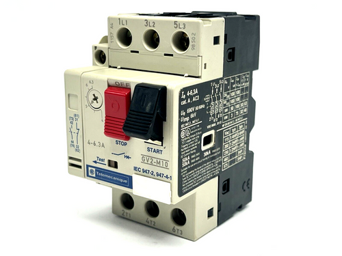 Telemecanique GV2-M10 Circuit Breaker - 4-6.3A Motor Protection-Ram Automations