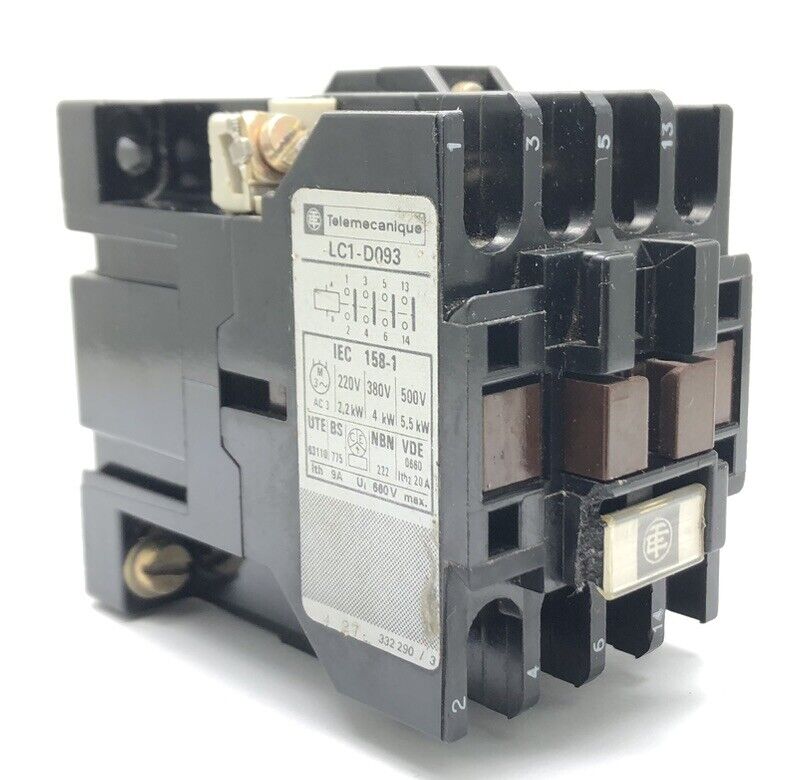 Telemecanique LC1D093 Contactor - Motor Control, 20A, 690V-Ram Automations