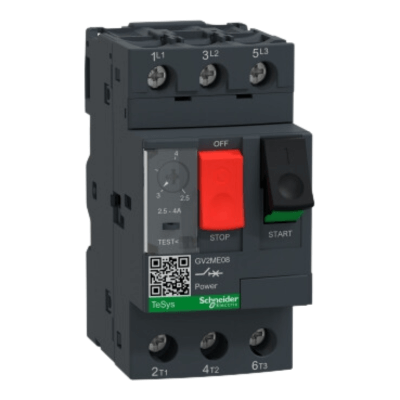 Thermal Magnetic Circuit Breaker 2.5-4A | Telemecanique Gv2Me08