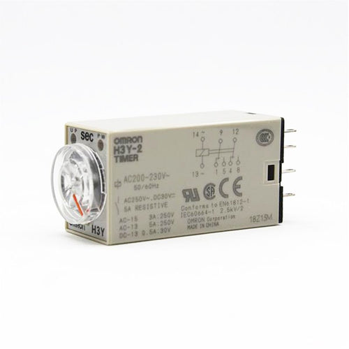 Omron H3Y-2 Timer with Base - 50/60Hz - Reliable Timing Solution-Ram Automations