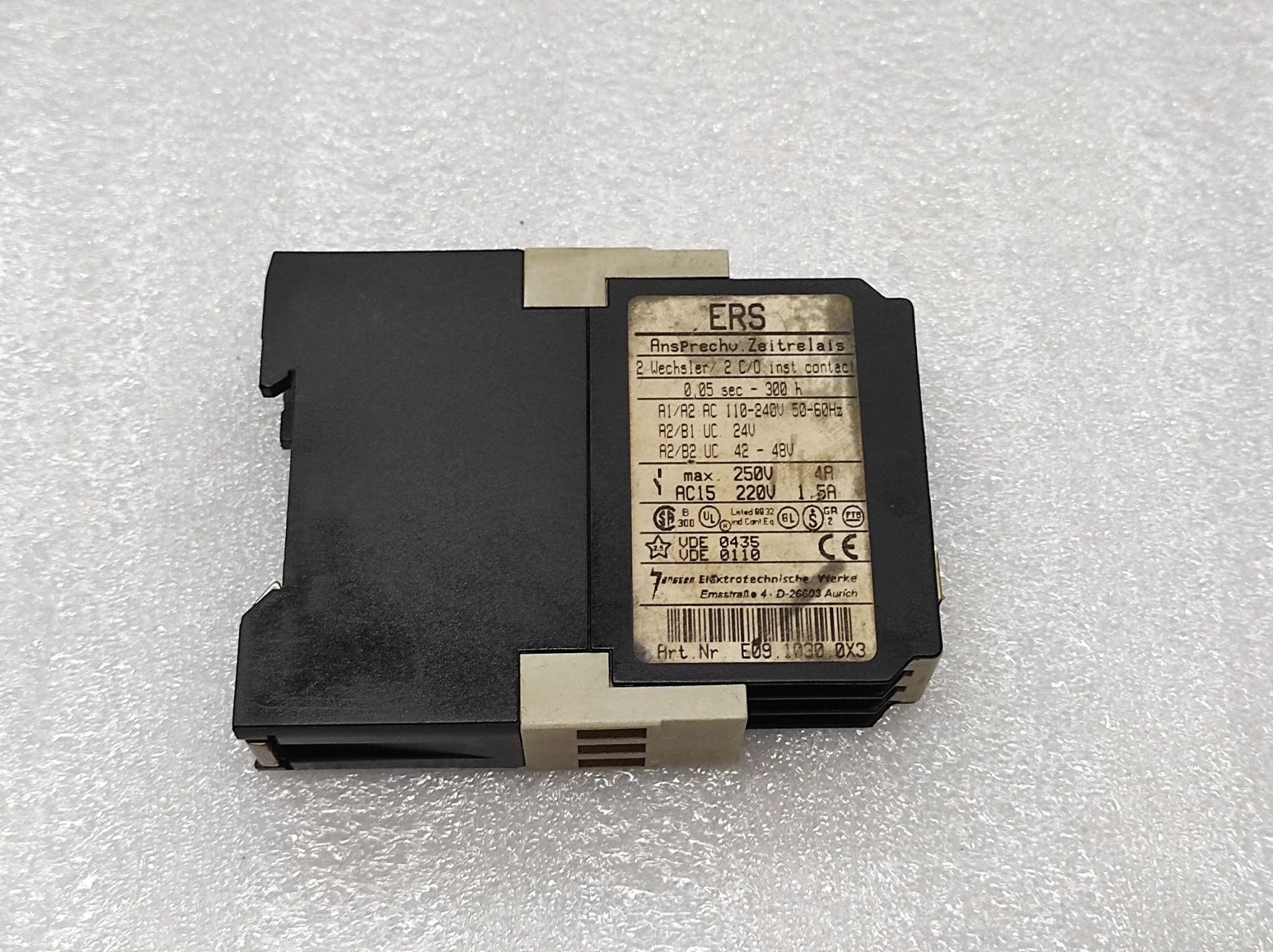 Timer Relay E09.1030.0X3 Janssen Ers 250V