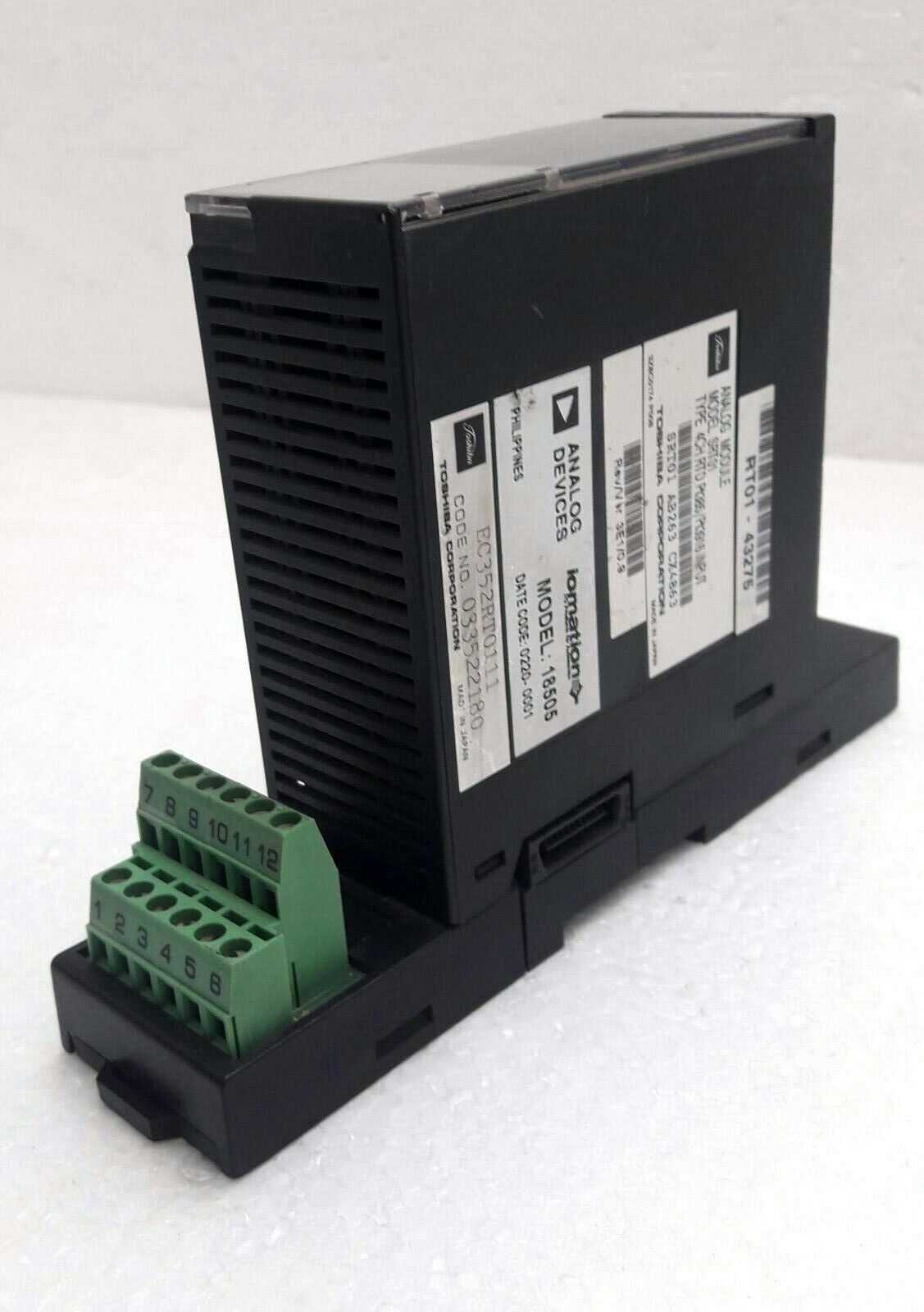 TOSHIBA ANALOG MODULE 4CH RTD Pt385/Pt3916 INPUT REV.3D1 AG165 | TOSHIBA