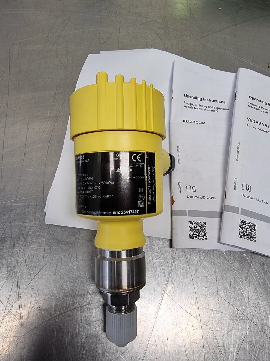VEGA VEGABAR 64 BR64.XXGG1CHAMXX PRESSURE TRANSMITTER Main image
