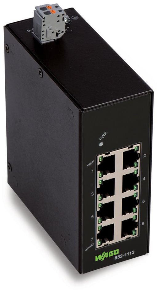 WAGO 852-1816 Ethernet Switch 16Port Gb Lean Managed Light Gray-Ram Automations