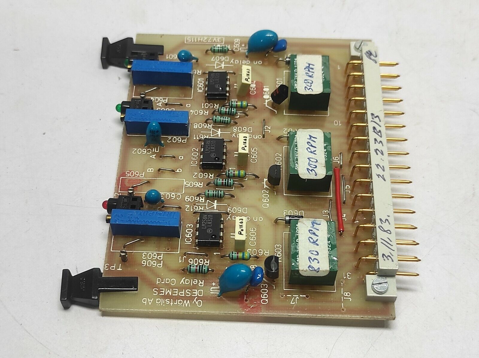 WARTSILA 3V72H115 C3 Relay Card 3223B001100 | WARTSILA