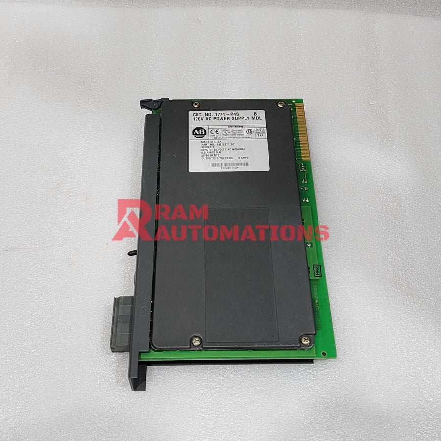 120V AC Power Supply 1771-P4R Allen Bradley - Reliable Industrial Power-Ram Automations