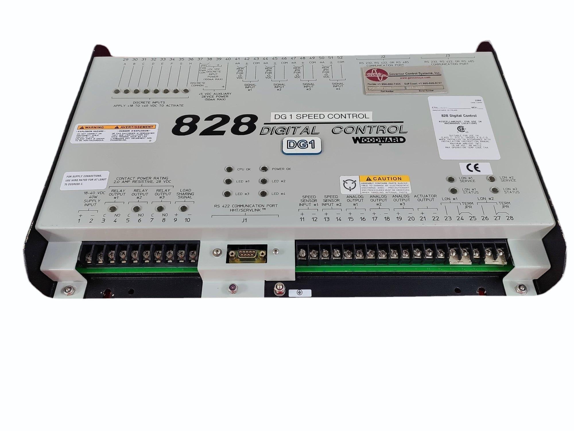 WOODWARD 828 DIGITAL CONTROLLER 9907-247