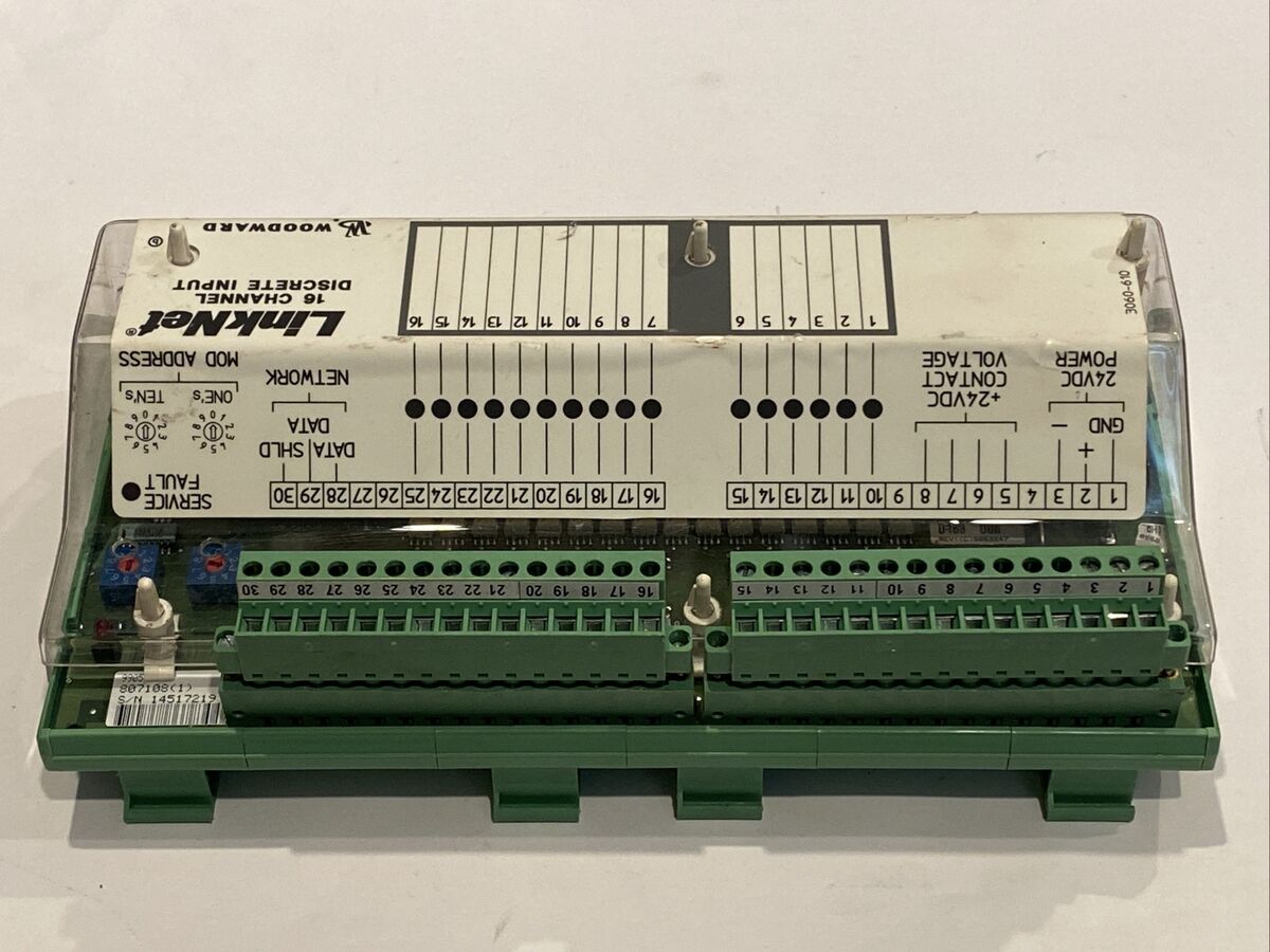 Woodward 9905-971 Linknet 16 Channel Discrete Input for Enhanced Connectivity Main image