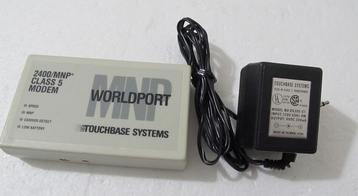 Worldport Portable Modem 2400 | Touchbase Systems Main image